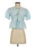 Wild Fable Blue Short Sleeve Blouse Size XS - photo 1