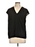 Adrienne Black Short Sleeve Top Size L - photo 1