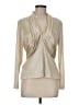 Another Thyme 100% Polyester Metallic Ivory Long Sleeve Blouse Size M - photo 1