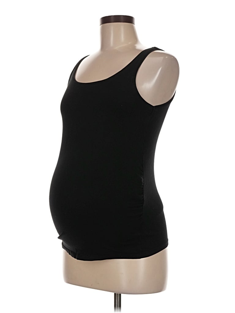 Pre-owned H&m Mama Sleeveless T-shirt In Black