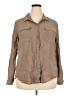 Old Navy 100% Polyester Tan Long Sleeve Blouse Size XXL - photo 1