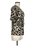 Merona Animal Print Tan Short Sleeve Blouse Size M - photo 4