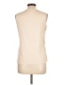 August Silk Ivory Sleeveless Blouse Size L - photo 2