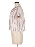 Universal Thread Stripes Ivory Short Sleeve Blouse Size M - photo 5
