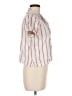 Universal Thread Stripes Ivory Short Sleeve Blouse Size M - photo 4