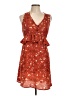 Blue Rain 100% Polyester Floral Orange Cocktail Dress Size L - photo 1