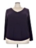 Roz & Ali Purple 3/4 Sleeve Top Size 3X - photo 1