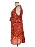 Blue Rain 100% Polyester Floral Orange Cocktail Dress Size L - photo 5
