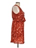 Blue Rain 100% Polyester Floral Orange Cocktail Dress Size L - photo 4