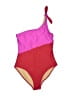 Old Navy Color Block Pink One Piece Swimsuit Size M - photo 1