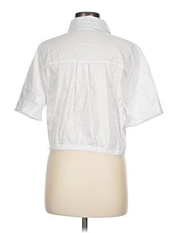 Aqua Short Sleeve Blouse (view 2)