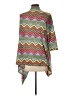 Flamingo Aztec Or Tribal Print Multi Color Pink Cardigan Size L - photo 2