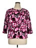 Laura Ashley Print Pink Blazer Size 1X - photo 1