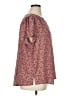 Monday Fun 100% Polyester Paisley Burgundy Short Sleeve Blouse Size 1X - photo 4