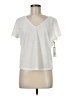 Dex White Short Sleeve Top Size M - photo 1