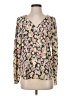 Ann Taylor LOFT Floral Yellow Long Sleeve Blouse Size S - photo 1