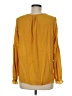 Dolan 100% Polyester Yellow Long Sleeve Blouse Size M - photo 2