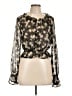Lulus 100% Polyester Black Long Sleeve Blouse Size L - photo 1
