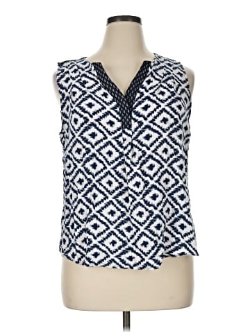 Skies Are Blue Sleeveless Blouse (view 1)