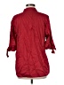La Roque Red 3/4 Sleeve Button-Down Shirt Size M - photo 2