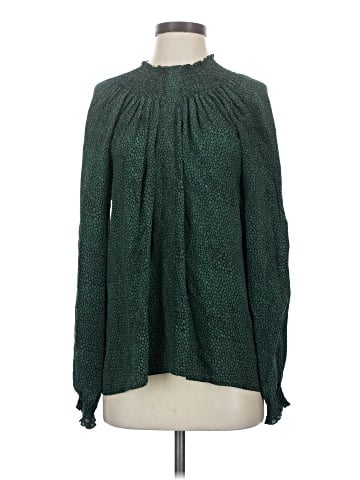 Rungolee Long Sleeve Silk Top (view 1)