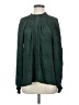 Rungolee 100% Silk Green Long Sleeve Silk Top Size XS - photo 1