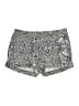 Express 100% Polyester Paisley Gray Shorts Size 4 - photo 1
