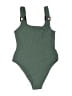 H&M Solid Green One Piece Swimsuit Size S - photo 1