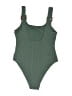 H&M Solid Green One Piece Swimsuit Size S - photo 2