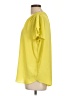 Pleione 100% Polyester Yellow Short Sleeve Blouse Size L - photo 5