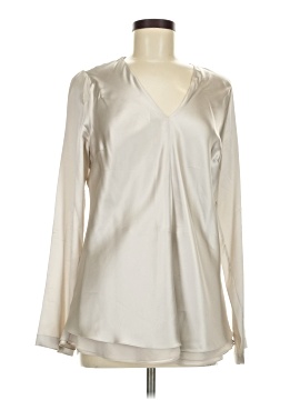 Brunello Cucinelli Long Sleeve Silk Top