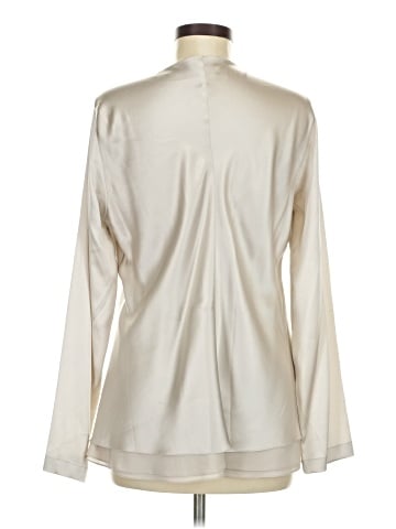 Brunello Cucinelli Long Sleeve Silk Top (view 2)