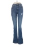 Express Hearts Blue Jeans Size 2s - photo 1