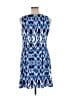 AB Studio Graphic Blue Casual Dress Size XL - photo 2