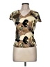 Jaipur Brown Short Sleeve Top Size M - photo 1