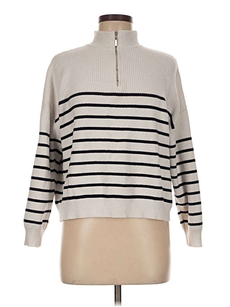 Pre-owned Mng Pullover Sweater In Ivory