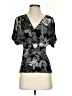 Sancia Black Short Sleeve Blouse Size S - photo 1