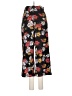 West Kei 100% Polyester Floral Black Casual Pants Size M - photo 2