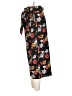 West Kei 100% Polyester Floral Black Casual Pants Size M - photo 5