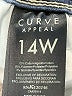 Curve Appeal Solid Blue Jeans Size 14w - photo 5