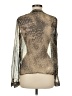 Cynthia Steffe Animal Print Gray Long Sleeve Blouse Size 8 - photo 2