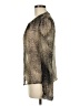 Cynthia Steffe Animal Print Gray Long Sleeve Blouse Size 8 - photo 5