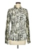 ExOfficio 100% Nylon Metallic Silver Green Long Sleeve Blouse Size M - photo 1