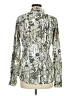 ExOfficio 100% Nylon Metallic Silver Green Long Sleeve Blouse Size M - photo 2