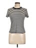 Old Navy Stripes Ivory Short Sleeve Turtleneck Size L - photo 1