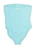Helen Jon Solid Teal One Piece Swimsuit Size L - photo 2