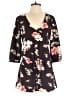 Cupcakes & Cashmere 100% Polyester Floral Black Romper Size S - photo 1
