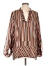 CAbi 100% Polyester Brown Long Sleeve Blouse Size L - photo 1