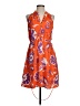 Ann Taylor 100% Polyester Paisley Orange Casual Dress Size 2 (petite) - photo 1