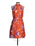 Ann Taylor 100% Polyester Paisley Orange Casual Dress Size 2 (petite) - photo 2